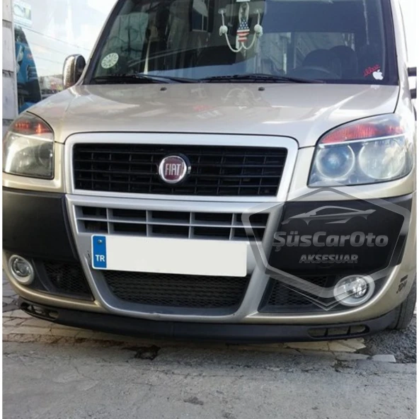 Fiat Doblo D2 2005-2010 Uyumlu Üniversal Laguna Lip Esnek Ön Lip 2 Parça Tampon Altı Dil Karlık Ön Ek - 6