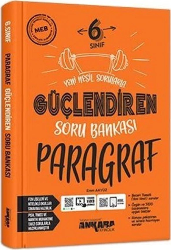 Ankara Yayınları 6. Sınıf Güçlendiren Paragraf Soru Bankası