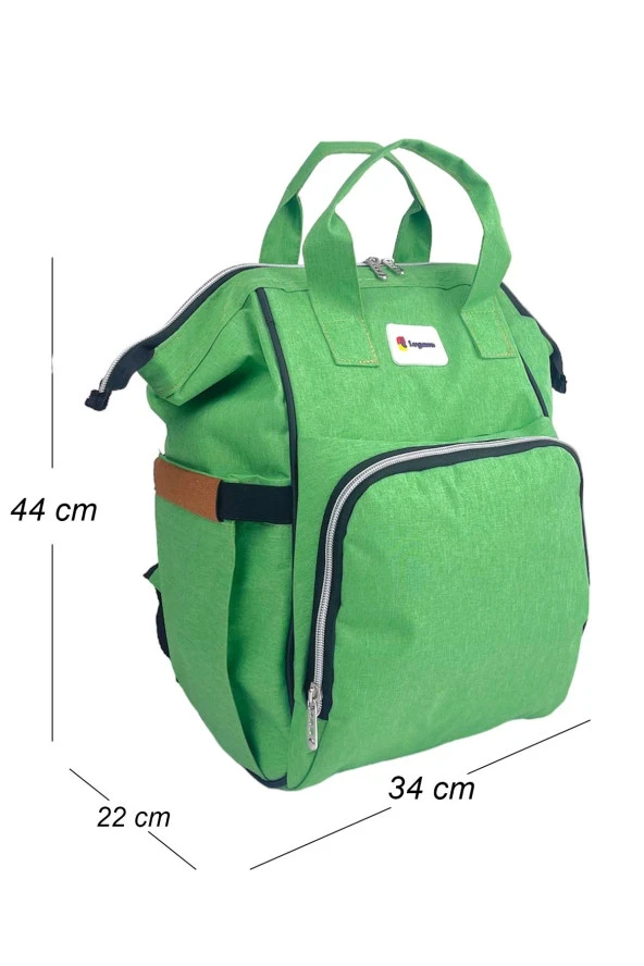 Anne Bebek Bakım Sırt Çantası Biberon Termoslu Sıvı Geçirmez - 5