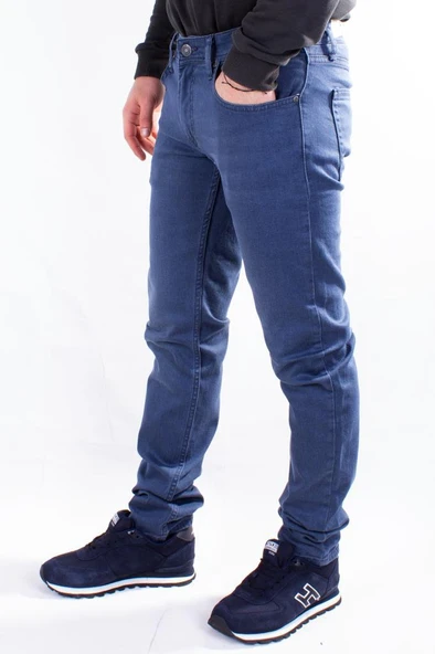 Colt Jeans Perm 9133-199 Düşük Bel Dar Paça Mavi Erkek Jeans Pantolon - 3