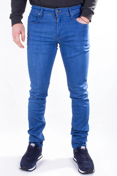 Colt Jeans Perm 9133-208 Düşük Bel Dar Paça Mavi Erkek Jeans Pantolon - 2