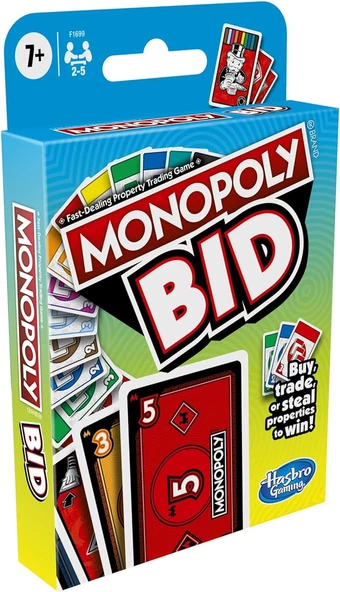 Hasbro Monopoly Bid Kart Oyunu Lisanslı