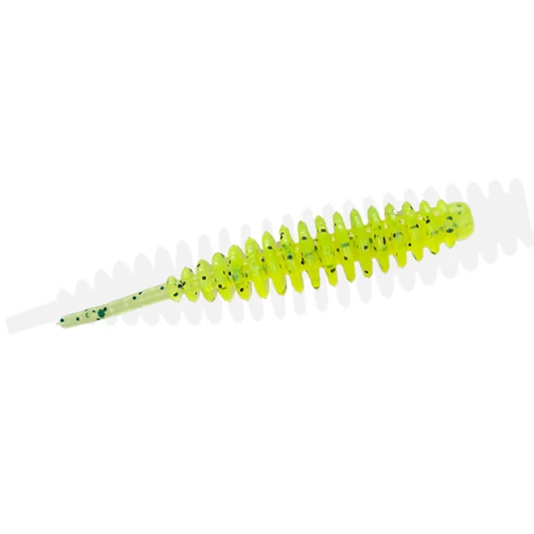 Fujin Tantoo 40mm 10 Adet LRF Silikonu  Chartreuse Black UV
