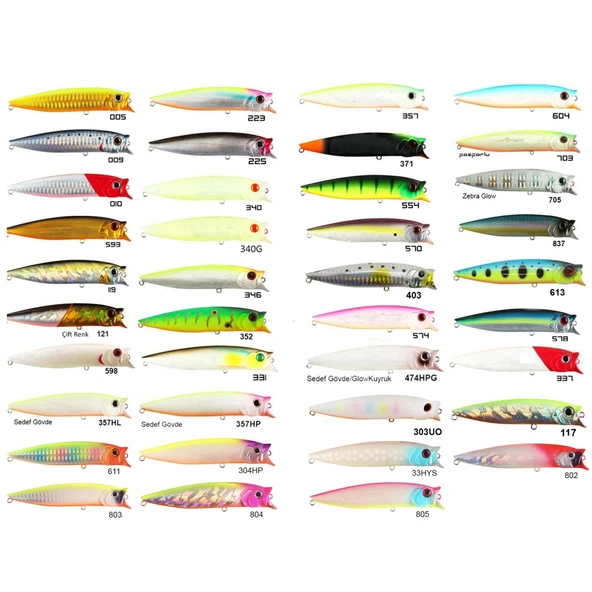 Usami Combo Pop 100F 10cm 12.1gr Popper Maket Balık  357 ürün görseli 1