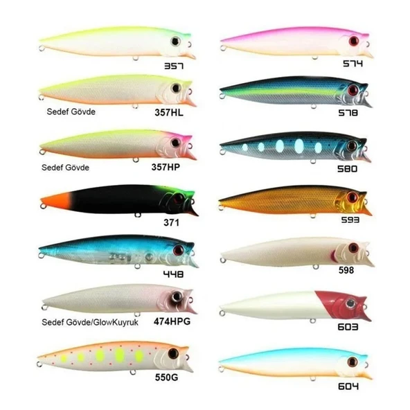 Usami Combo Pop 100F 10cm 12.1gr Popper Maket Balık  303UO - Resim 3