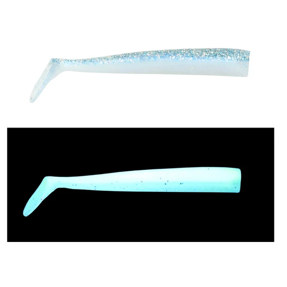 Mef Sargan 10cm 3 Adet Silikon Yem  UV Mavi ürün görseli 1