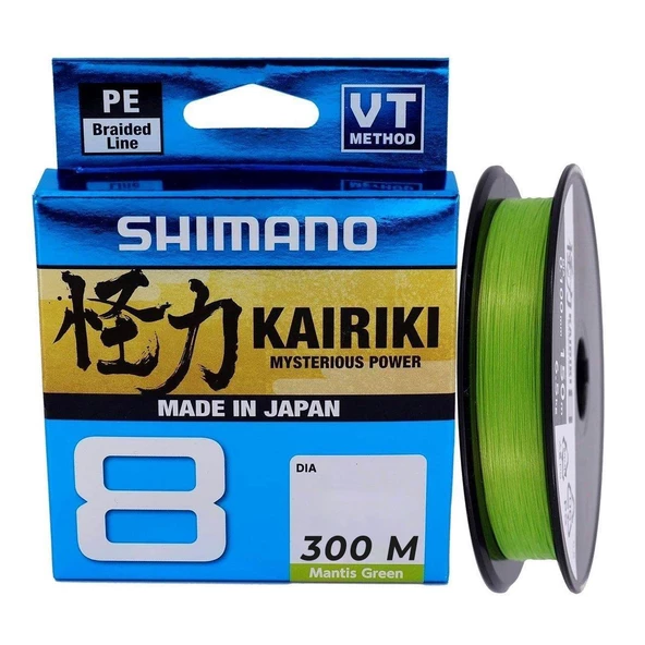 Shimano Kairiki Yeni Seri 8x Mantis Green 300m İp Misina (MADE IN JAPAN)  0,06 mm