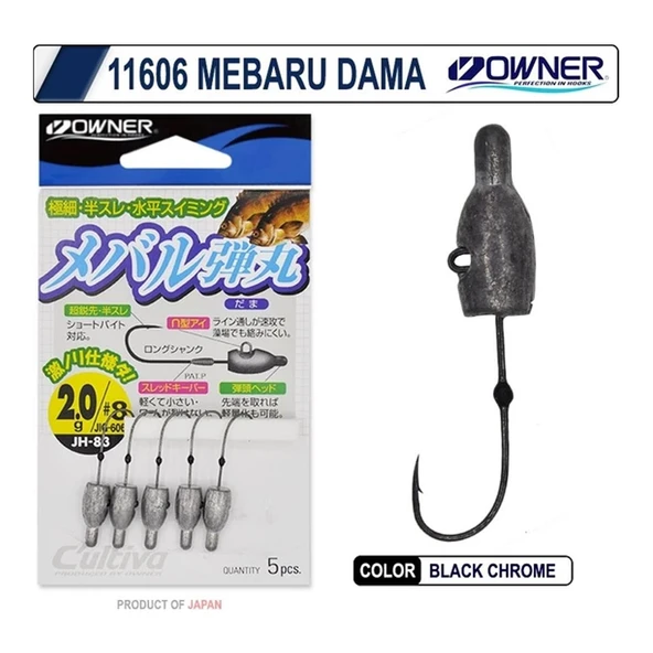 Owner 11606 Mebaru Dama Lrf Jig Head  1.5 GR - 2