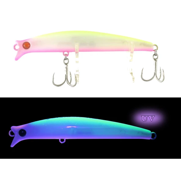 Ege Fish V Gaga 110mm 16 Gr Maket Balık  02 Pembeli Limon ürün görseli 1