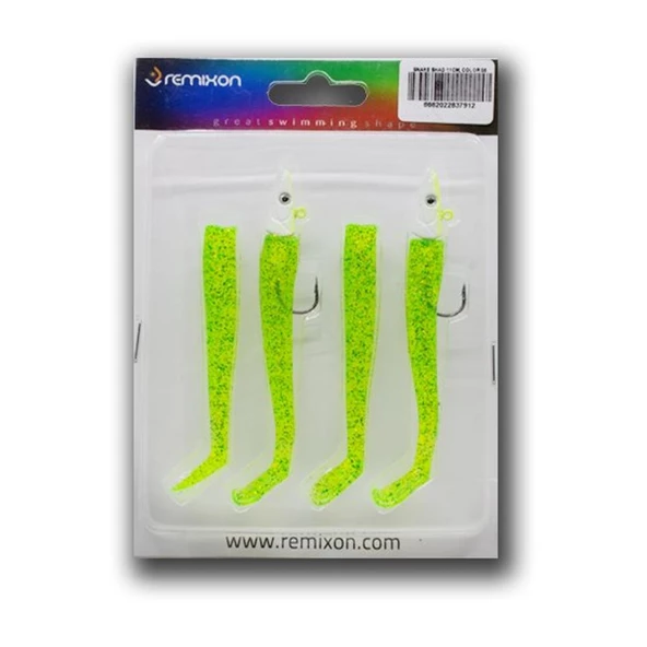 Remixon Snake Shad 11cm 10gr 4+2 Silikon Balık  02