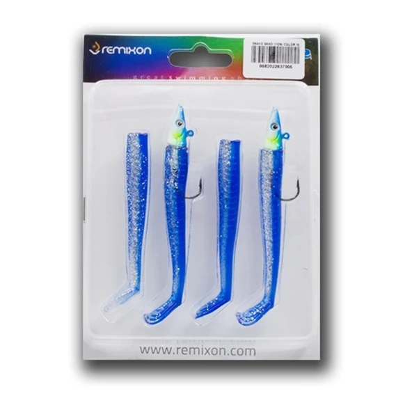 Remixon Snake Shad 11cm 10gr 4+2 Silikon Balık  10 ürün görseli 1