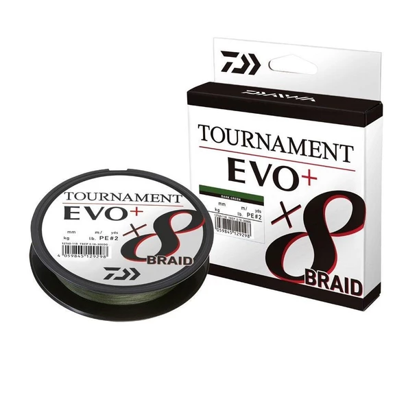 Daiwa Tournament EVO+ 8B Dark Green 135m İp Misina  0.10 mm