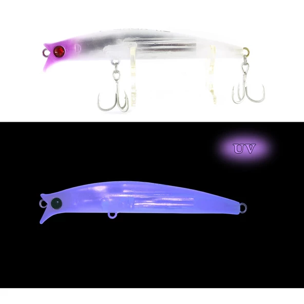 Ege Fish V Gaga 92mm 15.5 Gr Maket Balık  03 Mor Yanak ürün görseli