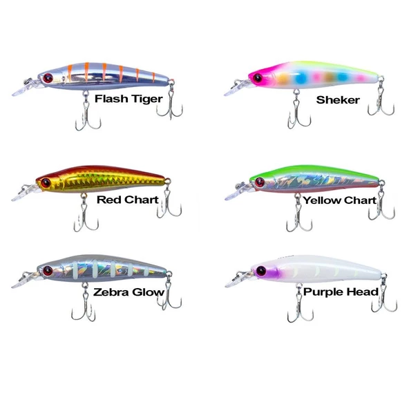 Ryuji Bubble Bait 8cm 12gr Sinking Maket Balık  Pink Chart - 3