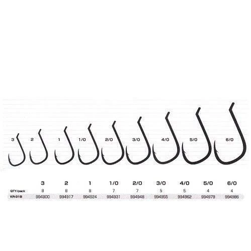 DECOY KR-31B Octopus Black Nickel Olta İğnesi  5-0 no - Resim 3