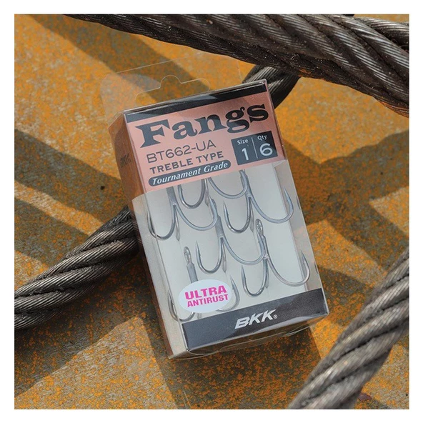 BKK Fangs-62 UA Üçlü İğne  5 8 Pcs - Resim 2