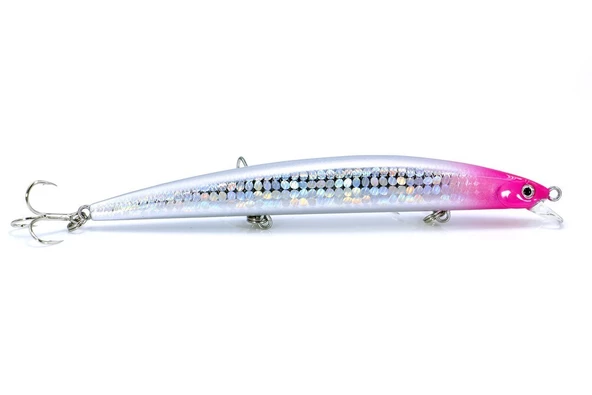 Fujin Volt VL125S 14gr 12.5cm Slow Sinking Maket Balık  030 Pink Head Shiny