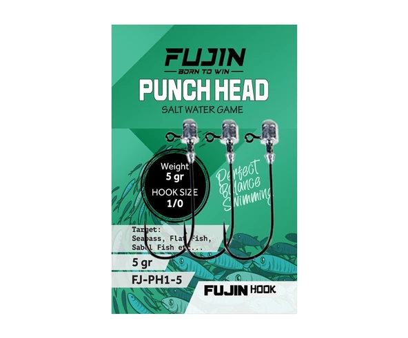 Fujin Punch Head Jig Head FJ-PH #1/0  5gr