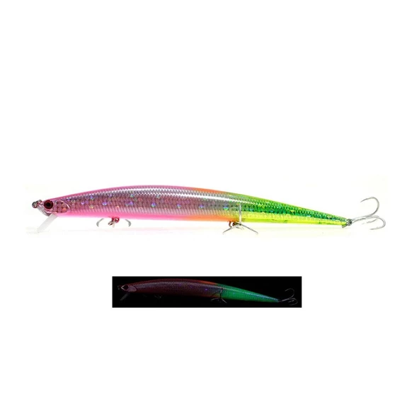 Fujin Flux 140mm 18gr Floating Maket Balık  182 Double Pink Chart - 1