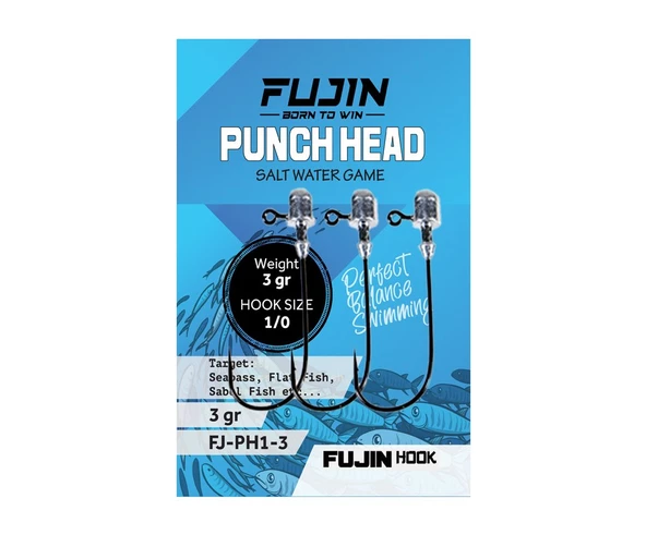 Fujin Punch Head Jig Head FJ-PH #1/0  3gr