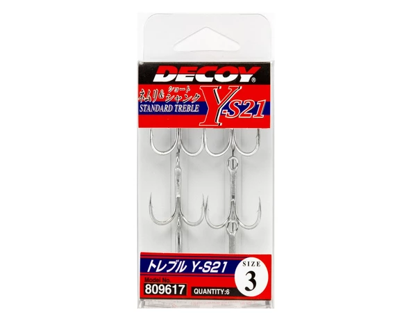 DECOY Y-S21 Standart Treble Üçlü Maket Balık İğnesi  6 ürün görseli