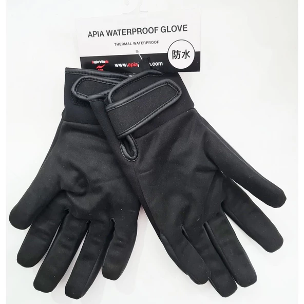 Apia Su Geçirmez (Termal) Eldiven Black/White  X Large 26 cm - Resim 4