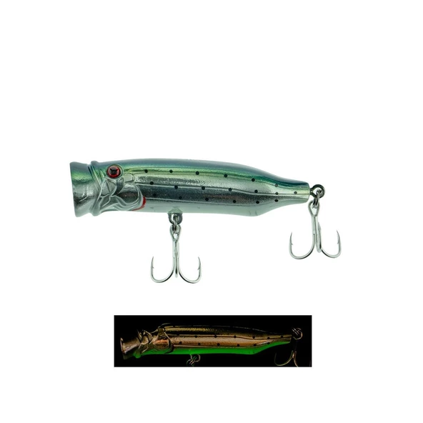 Fujin Salt Popper 70mm 9.5gr Su Üstü Maket Balık  043 Smokey Joe
