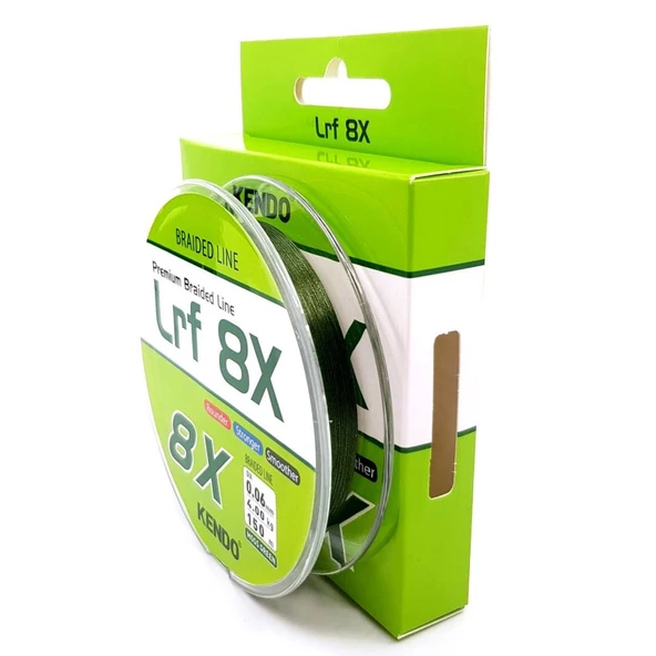 Kendo Lrf 8X Fıghtıng 150 mt mm (Moss Green) İp Misina  0,10 mm - Resim 2