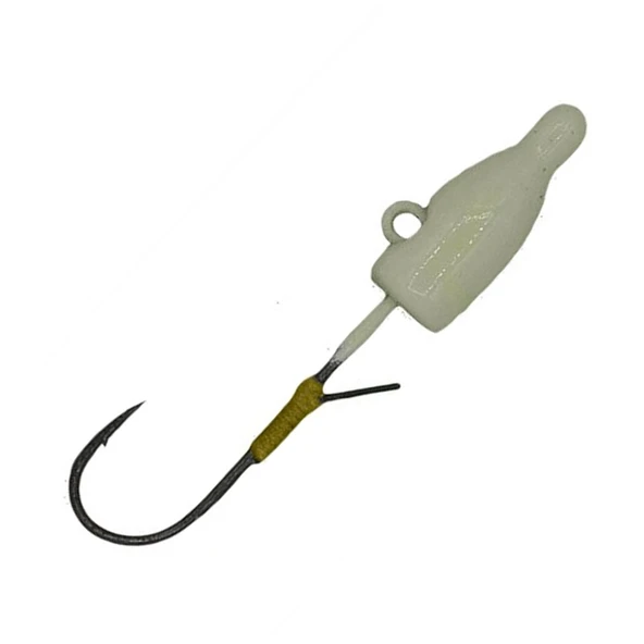 Owner 11606 JH-83G Mebaru Dama Glow Lrf Jig Head  1.5 GR - 1