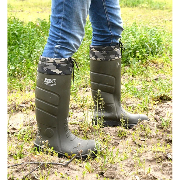 Polly Boot Galaxy Vega Koyu Haki - Yeşil Boğazlı Çizme   45 No - 2