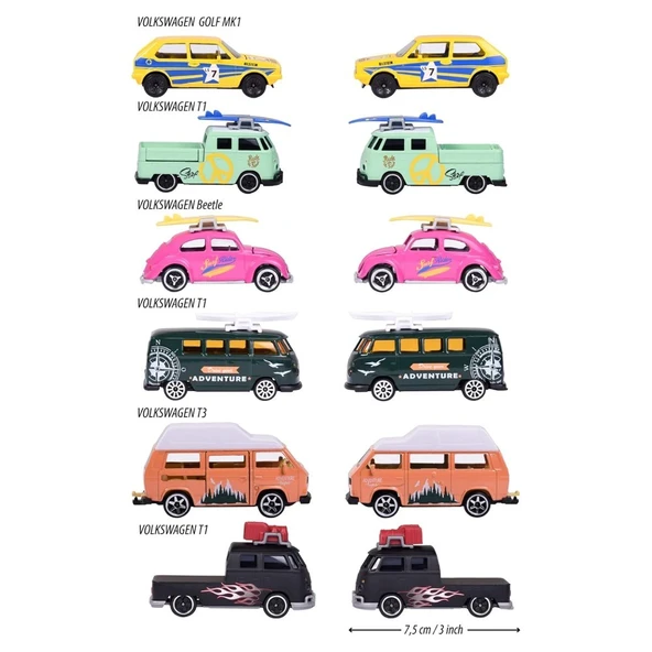 Majorette Vw The Originals Premium Serisi 243F-1 Volskwagen T1 - 4