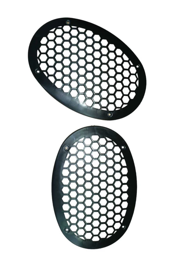POZART AUDİO SYSTEMS OVAL HOPARLÖR VE MİDRANGE KORUMA KAPAĞI SİYAH PLASTİK 1TAKIM (2ADET) - 1