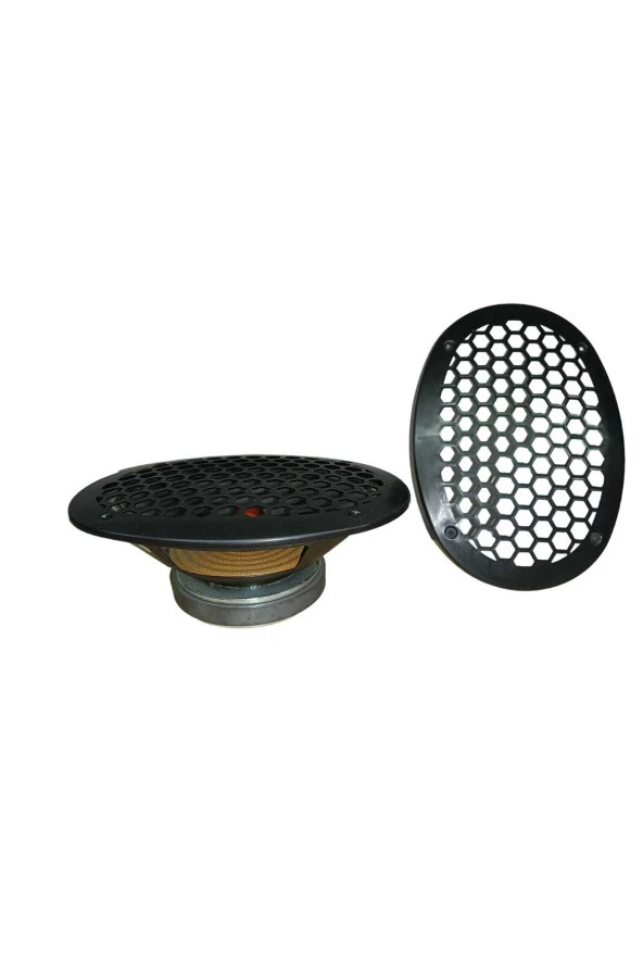 POZART AUDİO SYSTEMS OVAL HOPARLÖR VE MİDRANGE KORUMA KAPAĞI SİYAH PLASTİK 1TAKIM (2ADET) - 2