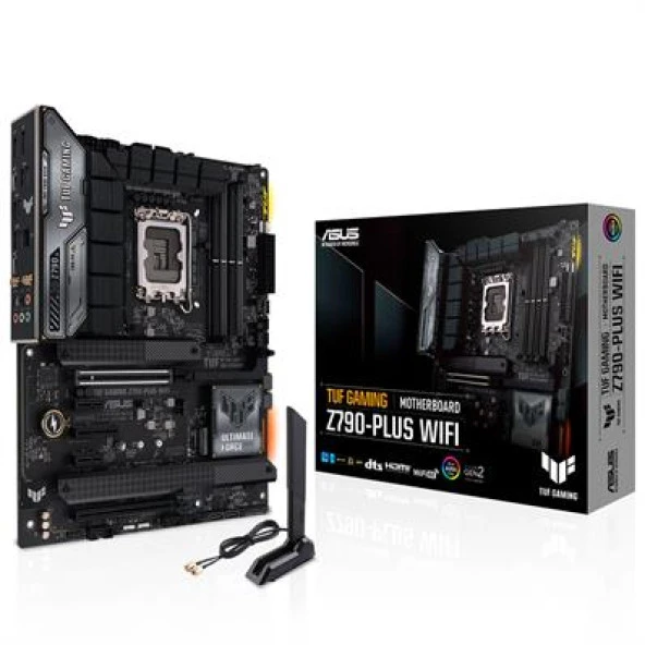 ASUS TUF GAMING Z790-PLUS WIFI INTEL Z790 LGA1700 4xDDR5 7200 DP HDMI 3x M2 USB3.2 WiFi 6E + BT AURA RGB 2.5Gbit LAN ATX ASUS 5X PROTECTION III Armoury Crate AI Suite 3