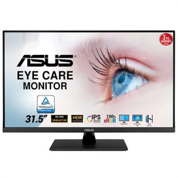 ASUS VP32UQ 31,5 IPS 3840x2160 4MS DP HDMI MM VESA 3YIL EYECARE 100 SRGB 10 BIT HDR10