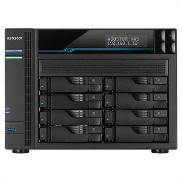 ASUSTOR AS6508T 8 BAY NAS(8X22TB Desteği), 8GB DDR4, M.2 x2, 10GbE x2, 2.5 GbE x2 DEPOLAMA ÜNİTESİ ürün görseli