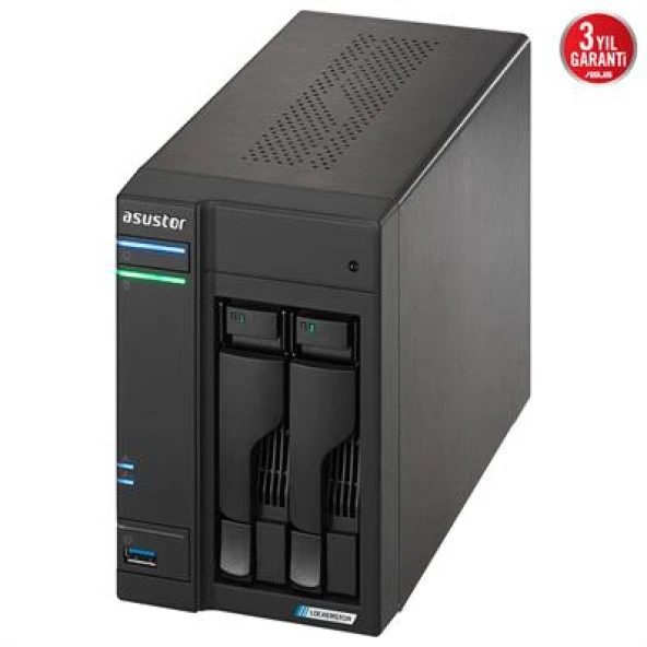 ASUSTOR AS6702T 2 BAY NAS(2X22TB Desteği), 4GB DDR4, M.2 x4, 2.5GbE x2 DEPOLAMA ÜNİTESİ - 3