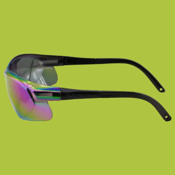 Bisiklet Güneş Gözlüğü  Motorcu Uv Korumalı Yüz Ayarlı Motorcu Toz Koruma Bisikletçi Gözlük Aynalı Gökkuşağı - 4