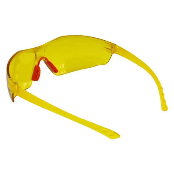 Bisiklet Gözlüğü Sarı Motorcu Rüzgar Toz Korumalı Gözlük Uv Koruyucu Güneş Gözlüğü Silikon Burunluk - 3