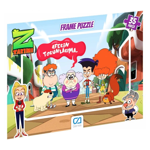 Ca Games Z Takımı 35 Parça Frame Puzzle İkili Set - 3