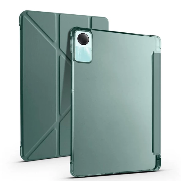 Xiaomi Redmi Pad SE Kılıf Kalem Bölmeli Standlı Smart Cover - 5