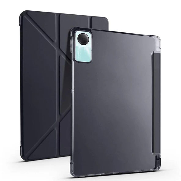 Xiaomi Redmi Pad SE Kılıf Kalem Bölmeli Standlı Smart Cover - 3