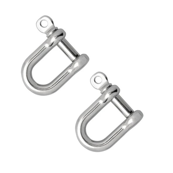 Kilitli Karabina U Tipi Zincir Kilidi 6 mm Kilit Salıncak Askısı Ek Bağlantı Parça Aparat 2 Adet - Resim 3