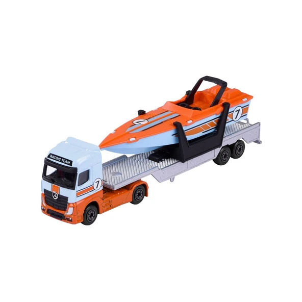 Majorette Transporter Mercedes-Benz Actros & Speed Boat