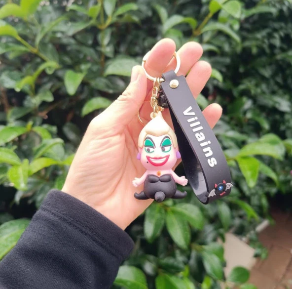 Cadılar Bayramı Kötü Karakter Ursula Silikon Anahtarlık Çanta Süsü Oyuncak - Resim 2