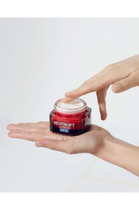LOreal Paris Revitalift Lazer X3 Yoğun Yaşlanma Karşıtı Gündüz Bakım Kremi Gece Bakım Kremi 50 ml - Resim 6