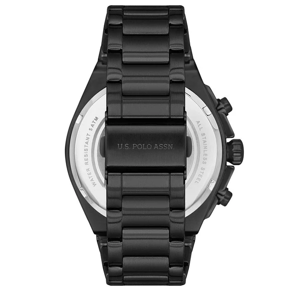 U.S. POLO ASSN. USPA1030-02 SİYAH İYON KAPLAMA ERKEK KOL SAATİ - 3