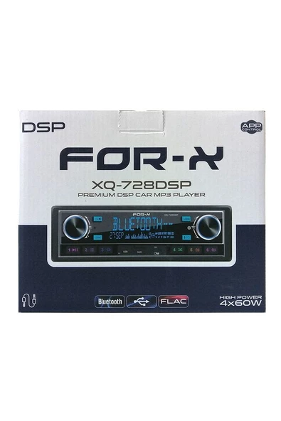 Garaj Dünyası For-X XQ-728DSP 4 Amfi Çıkışlı Profesyonel Yeni Seri Oto Uyumlu Teyp - 2