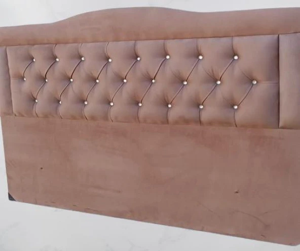 Başlık 90340 DK Çift Kişilik 150'lık Tay Tüyü Tarçın Kumaş Dolgun Kapitone El Yapım - 3