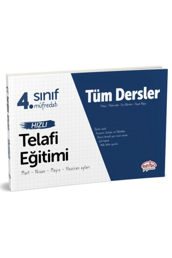 4. Sınıf Tüm Dersler Hızlı Telafi Eğitimi